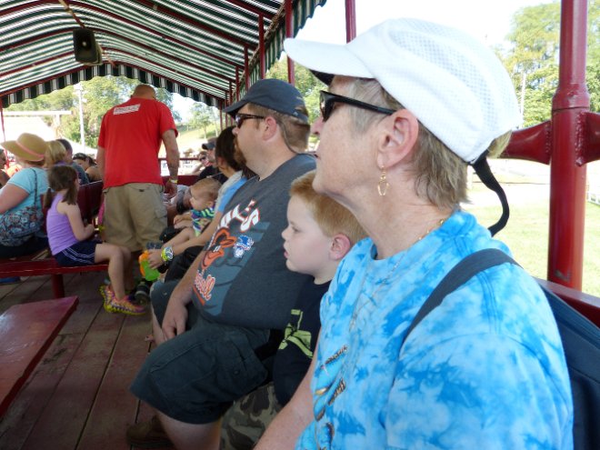 Farm tour wagon ride